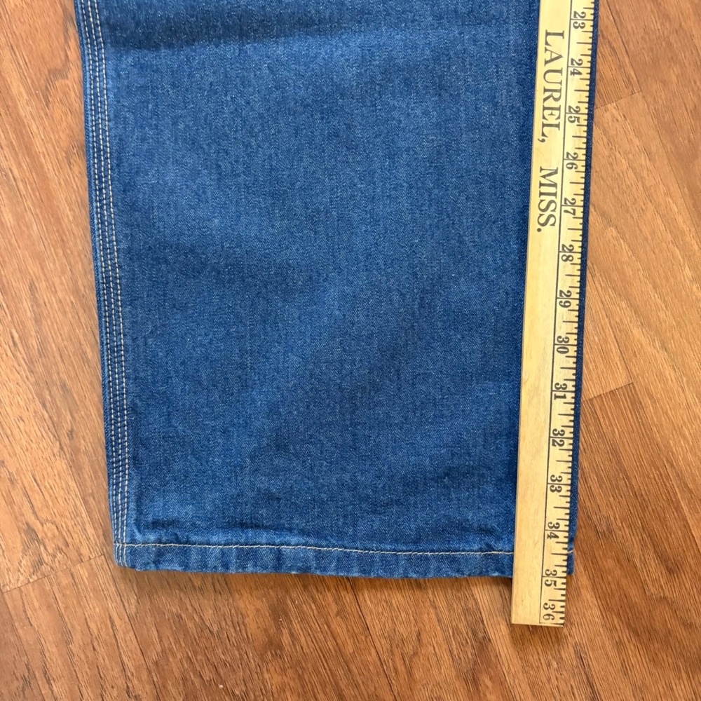 Carhartt FRB13 DNM Flame Resistant Denim Dungaree Mens 40x34 Blue Work Pants NWT - Picture 5 of 6